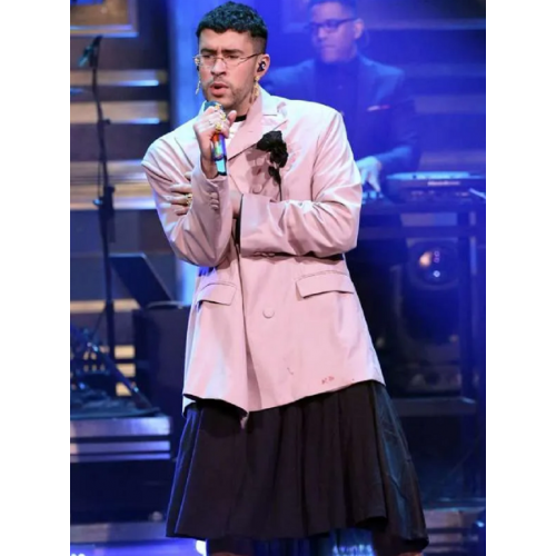 Bad Bunny The Tonight Show Pink Blazer